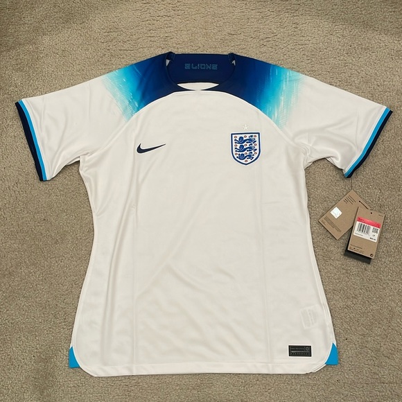 Nike Tops - Women England National Team Nike 2022/23 Home Breathe Stadium Jersey size L NWT